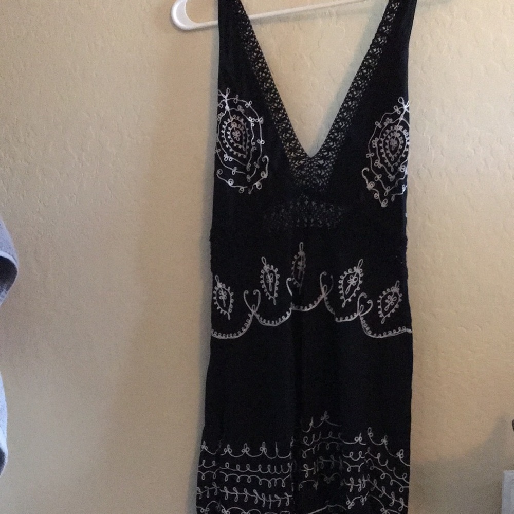 SMALL made in BALI halter top 100% Rayon with open adjustable tie in back